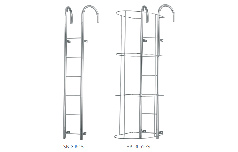 塔屋タラップ（安全ガードなし・安全ガード付）SK-3051S,SK-3051GS