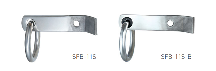 吊環（丸環・樹脂ブッシュ付）SFB-11S/-12S,SFB-11S-B/-12S-B | 神栄 